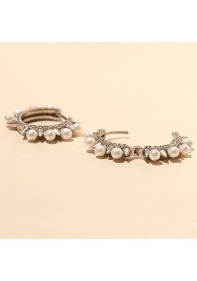 İnci Kübik Küpe 719854 Silver Gümüş