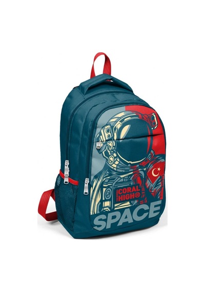 Coral High Astronot Erkek Çocuk İlkokul Çantası ve Kalemlik Seti