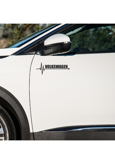 Volkswagen Micro Bus Sticker Sol Sağ Yan Ayna Altı Araç Markalı S (461781119)