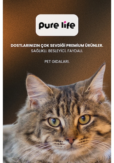 Purelife Multicolor Tavuklu Gurma Yetişkin Kedi Maması 15 KG