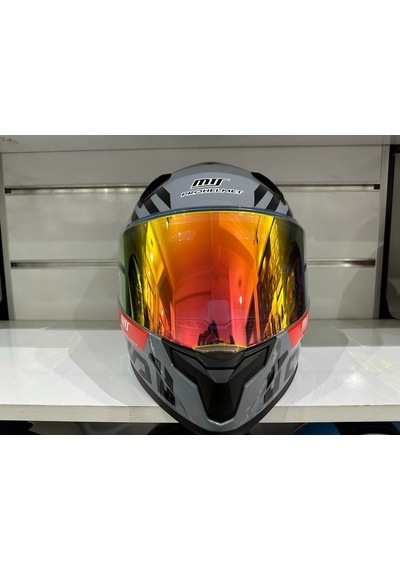 Mts Pro 910 Bee Güneş Gözlüklü Motosiklet Kaskı Gri