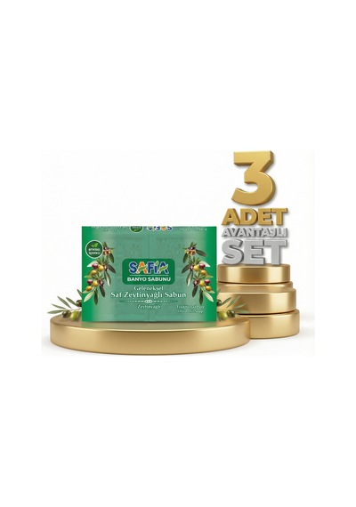 Safia Zeytinyağlı Banyo Sabunu 3x600 Gr Zeytinyağı