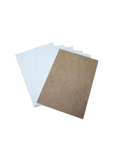5 Adet 4 MM 35x50  CM Beyaz Mdf Duralit