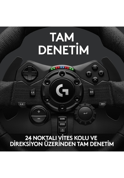 Logitech G923 Ps5. Ps4 Ve Pc Ile Uyumlu Yarış Direksiyonu Ve Ped