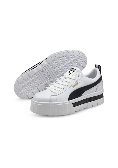 Puma Mayze Lth Wn s Platformlu Sneaker Kadın Günlük Spor Ayakkabı Beyaz 38198301 Beyaz