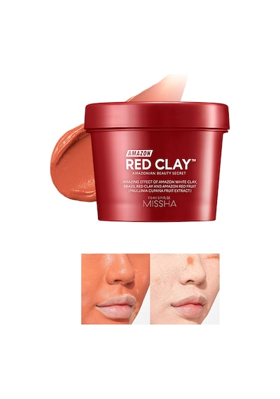 Missha Gözenekli Ciltler İçin Amazon Kili Maskesi 110 ML Amazon Red Clay Pore Mask