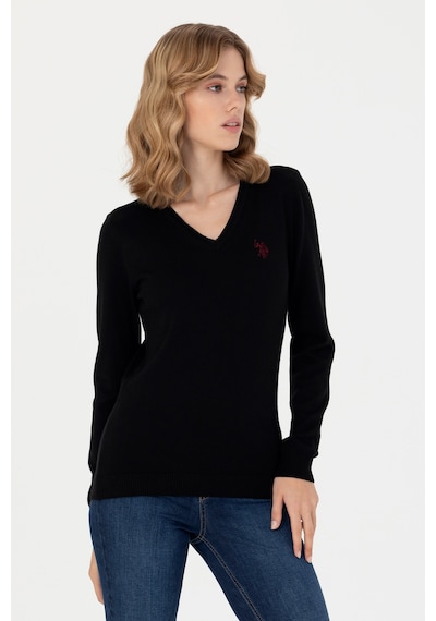 U.s. Polo Assn. Kadın Siyah Kazak /triko 50276570-vr046 Siyah