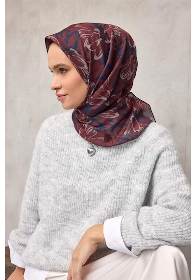 Silk Home Pamuk Polyester Eşarp Kiremit-bordo Taş Lacivert Siyah Botanik Desenli Soft Dokulu Tok Duruşlu 90x90 Çok Renkli Silk Home Pamuk Polyester Eşarp Kiremit-bordo Taş Lacivert Siyah Botanik Desenli Soft Dokulu Tok Duruşlu 90x90 Çok Renkli
