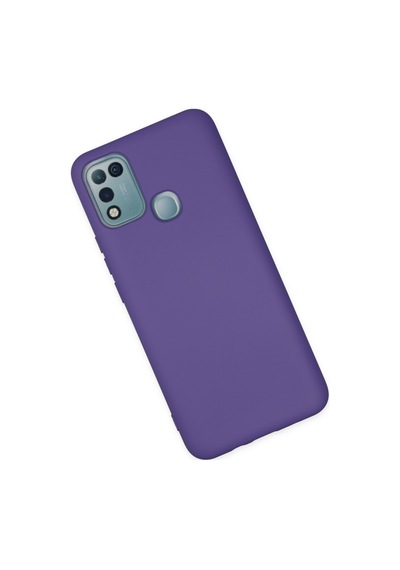 İnfinix Hot 10 Play Uyumlu Kılıf Nano İçi Kadife Silikon - Mor