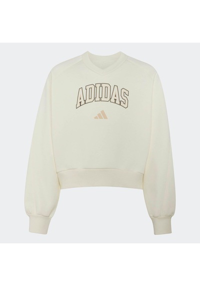 Adidas Collegiate V-neck Çocuk Beyaz Sweatshirt Ks5136