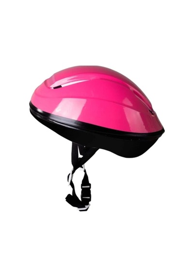 Unisex Pembe Kask Dizlik Dirseklik Koruyucu Set Renkli
