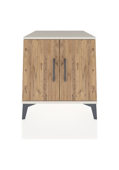 Kronos Komodin 2 Raflı 2 Kapaklı 60x59x64 Aytaşı-çam Aytaşı