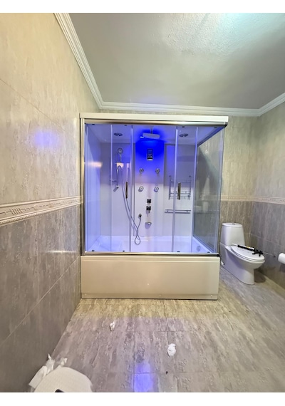 90x170 Oturmalı Küvet Üstü Kompakt Sistem Duşakabin Yerli Üretim