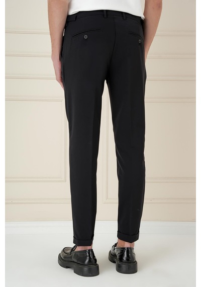Efor P 1162 Slim Fit Siyah Klasik Pantolon Siyah