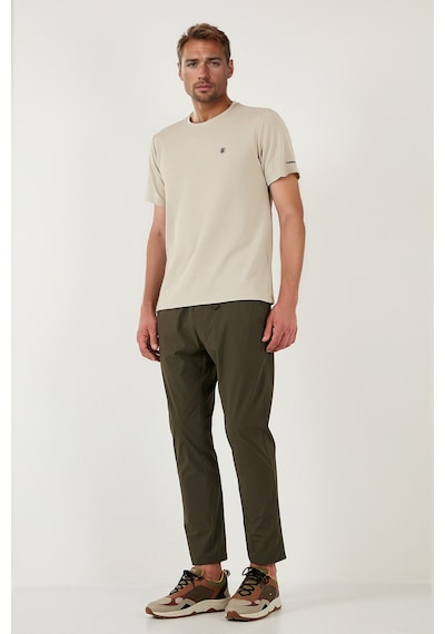 Buratti Slim Fit Lastikli Bel Boru Paça Kemer Detaylı Erkek Pantolon 5543S86Jmilano Haki