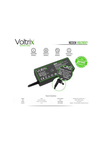 Monster Abra A7 V2 İle Uyumlu Adaptör, Şarj Aleti - Cihazı 180w