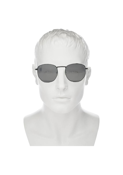 Thentech Oval Siyah Cam Unisex Polarize Kadın Ve Erkek Güneş Gözlüğü Mo14 Siyah