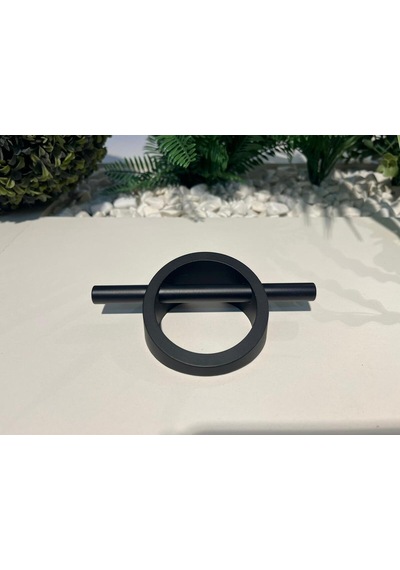 Vodina Metal Kulp 64mm Mat Siyah Dolap Kapak Tv Ünite Modern Çekmece Mobilya Komodin