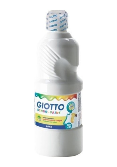 Tempera Guaj Boya 500 Ml. Beyaz Karışık, Çok Renkli