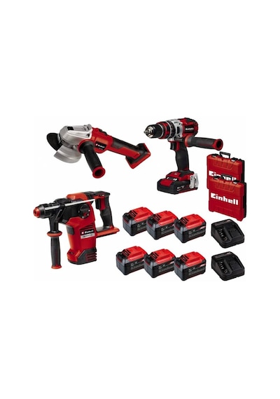 Einhell Kit Q Mega 36 V Kırıcı Delici + Matkap + Taşlama Seti