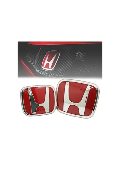 Honda Civic Fb7 Arka Panjur Logosu Arması Kırmızı Logo 2012 / 2016