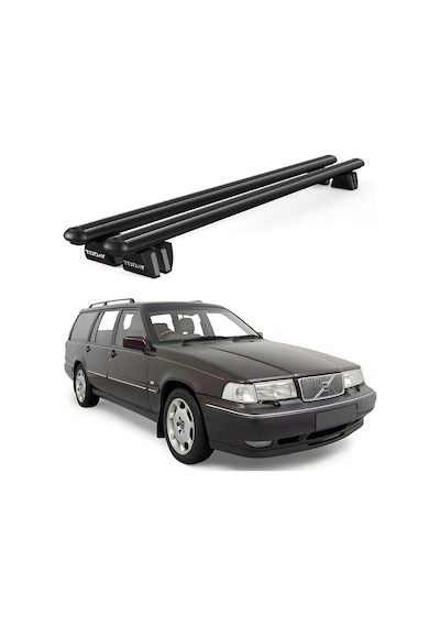 Pençe Volvo V90 Sw 1997-1999 Uyumlu Siyah Ara Atkı Port Bagaj Tavan Barı
