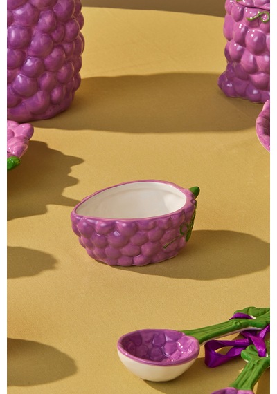 Karaca Grape Üzüm Desenli Çerezlik 10 Cm Mor