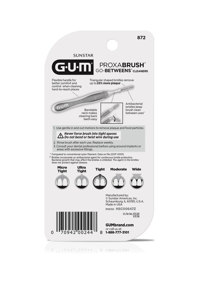 Gum Proxa Brush Go Betwens Cleaners Diş Arası Fırçası Tight Flexible 10 Adet