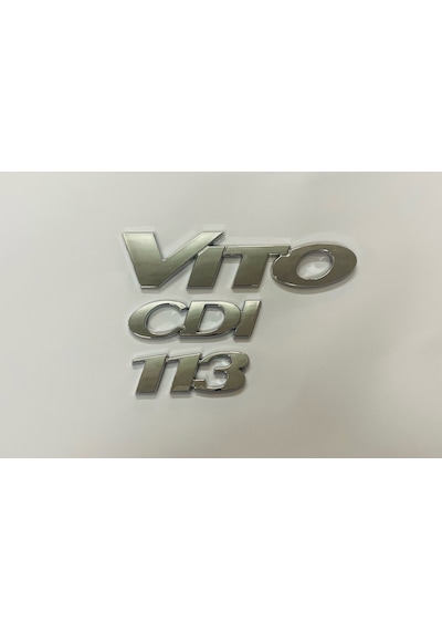Mercedes Vito Cdi 113 2004 - 2014 Arka Bagaj Yazısı Krom Set