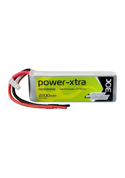 Power-xtra Px2200hp4s - 4s1p - 14.8v 2200 Mah Li-polymer Pil -30c