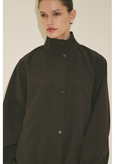 Manuka Premıum Bomber Ceket Kahverengi Ss26ckt00003-122 Kahverengi