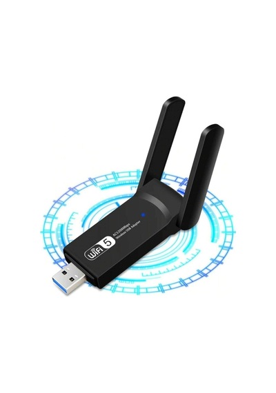 Usb 3.0 1200mbps Wifi Alıcı Adaptörü Çift Bantlı 5ghz 2.4ghz 802.11ac Wifi Anten Dongle Ağ Kartı