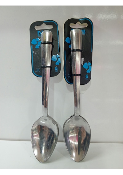 Metal Yemek Kaşığı 6 Lı 2 Paket