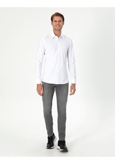 Pierre Cardin Erkek Beyaz Gömlek Desenli 50292264-vr013 Beyaz