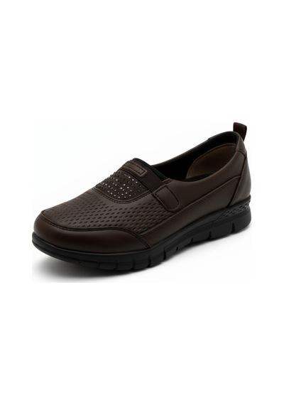 Dosa Shoes 972 Siyah Babet Anne Ayakkabısı-kahve Kahverengi