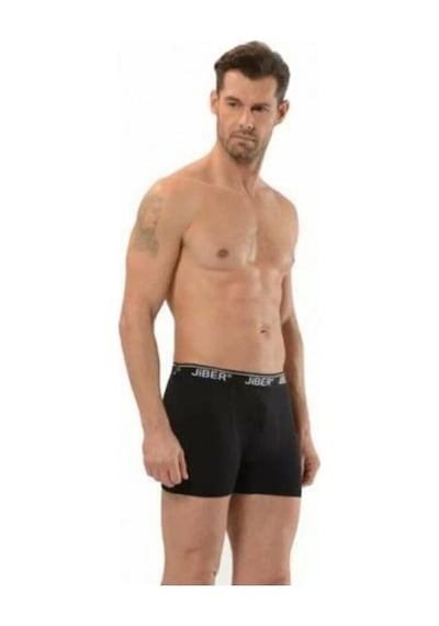 Jiber Erkek Siyah Boxer 6 Lı Paket