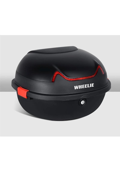 Xt11-fs 28 Litre Motosiklet Arka Çanta Mat Siyah Su Geçirmez Abs Top Case Çift Kilitleme Üniversal Diğer