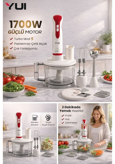 Yui M53 Multiblender 1700w Paslanmaz Çelik 1.5l Kapasite
