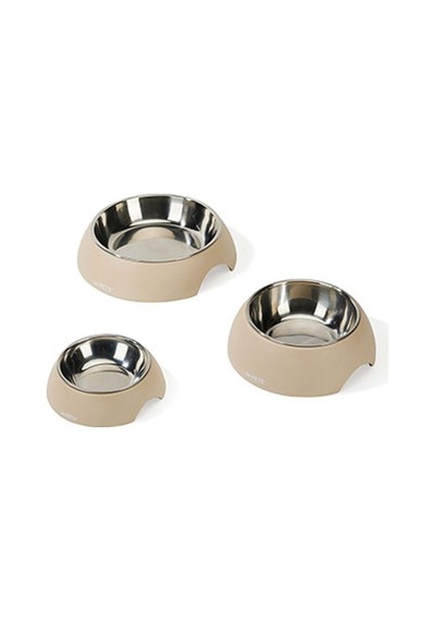 M-pets Eco Bamboo Küçük Irk Köpek Ve Kedi Mama Ve Su Kabı Bej 190 Ml 244-51043.01