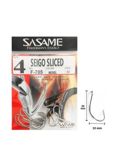 Sasame F-705 No:4 Seigo Sliced Olta İğnesi 17 Adet