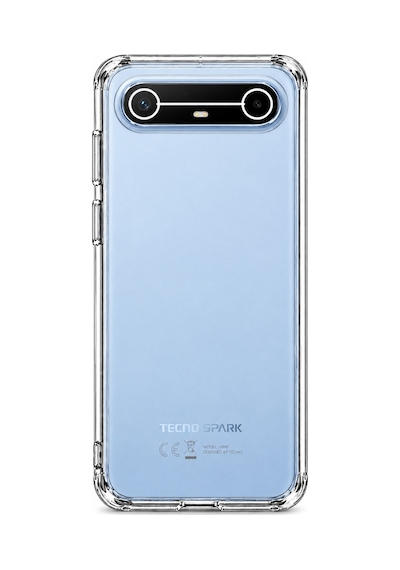 Tecno Spark Slim 5g Uyumlu Şeffaf 2mm Silikon Kılıf Kamera Korumalı