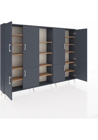 Arges Dolap 14 Raflı 8 Kapaklı 220x30x163 Antrasit-antrasit/çam Antrasıt/atlas Çam - Antrasıt Arges Dolap 14 Raflı 8 Kapaklı 220x30x163 Antrasit-antrasit/çam Antrasıt/atlas Çam - Antrasıt