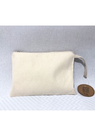 Obidev Tahta Baskı Çapa Desenli Clutch ,portföy Çanta,makyaj Çantası Krem