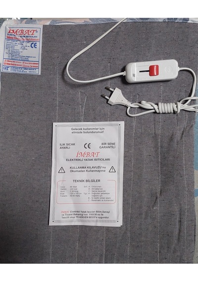 İmbat Keçeli Çift Kişilik Elektrikli Battaniye 120x150 Çok Renkli