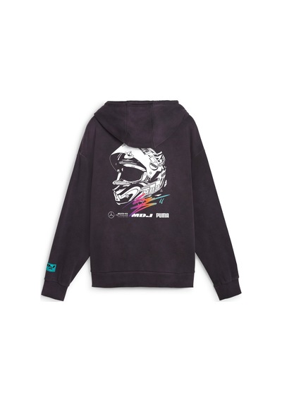 Puma Mercedes - Amg Petronas Motorsport X Mdj Grafik Kapüşonlu Sweatshirt 627837 01 Siyah