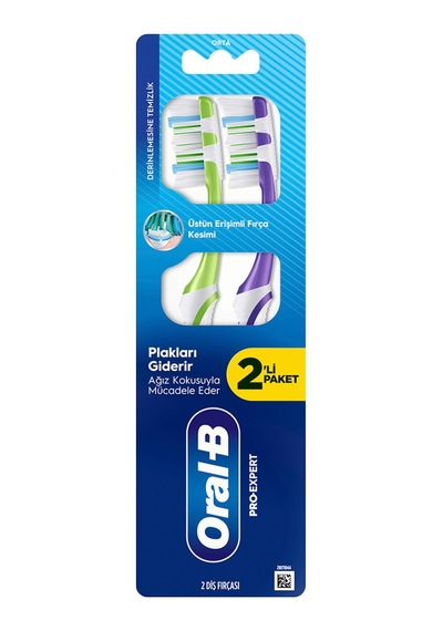 Oral-b Pro-expert Derinlemesine Temizlik Diş Fırçası Orta 2'li - 6 Adet Tarı