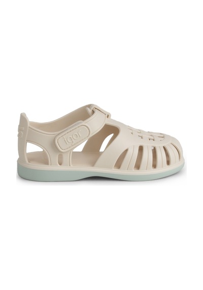 Igor Tobby Solid Bicolor Cırtlı Çocuk Sandalet Bb355 079-marfil