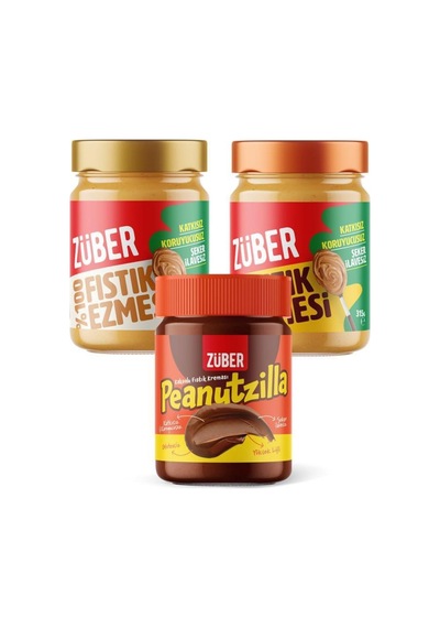 Züber Peanutzilla X1+ Original Fıstık Ezmesi X1 + %100 Fıstık Ezmesi X1