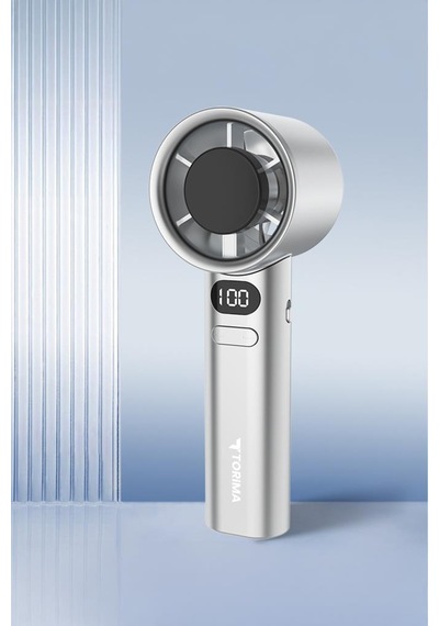 Torima F-21 Beyaz Dijital Ekranlı 120 Hız Ayarlı Taşınabilir Mini Fan