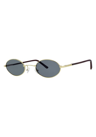 Unisex Sarı Füme Cam Polarize Oval Güneş Gözlüğü 6005 Diğer